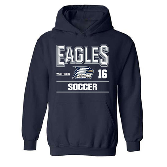 Georgia Southern - NCAA Women's Soccer : Libby Wooffindin - Classic Fashion Shersey Hooded Sweatshirt-0