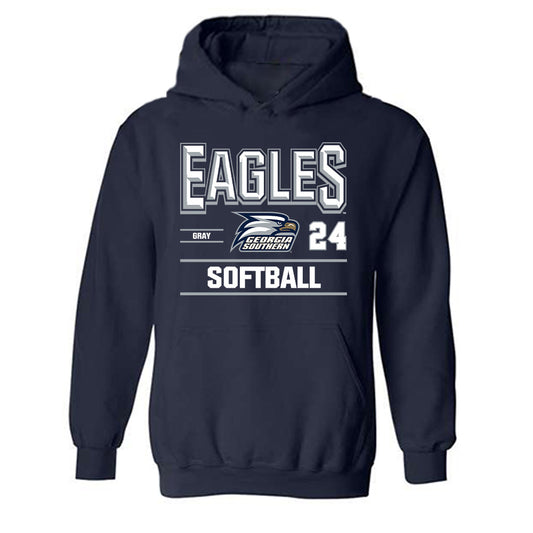 Georgia Southern - NCAA Softball : Demere Gray - Classic Fashion Shersey Hooded Sweatshirt-0