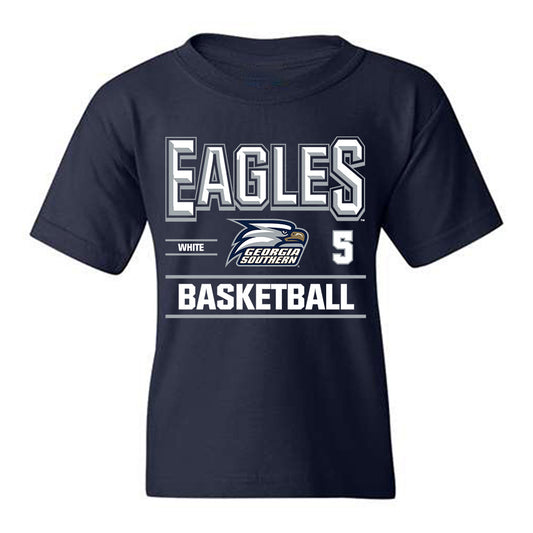 Georgia Southern - NCAA Men's Basketball : Nakavieon White - Classic Fashion Shersey Youth T-Shirt-0