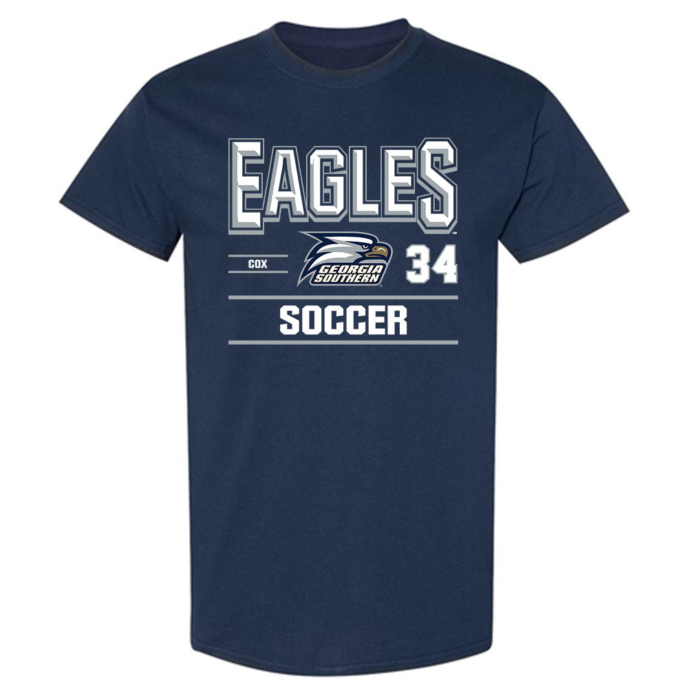 Georgia Southern - NCAA Men's Soccer : Justin Cox - Classic Fashion Shersey T-Shirt-0