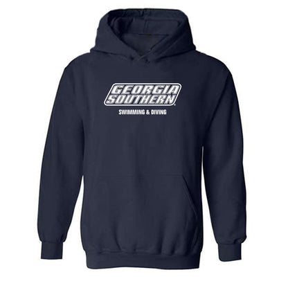 Georgia Southern - NCAA Women's Swimming & Diving : Victoria Kjaerulff - Classic Fashion Shersey Hooded Sweatshirt-0