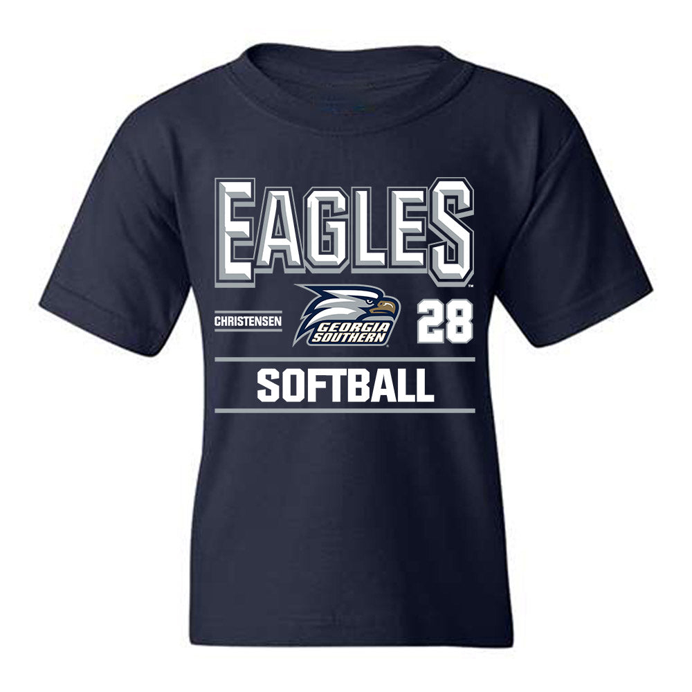 Georgia Southern - NCAA Softball : Kayla Christensen - Classic Fashion Shersey Youth T-Shirt-0