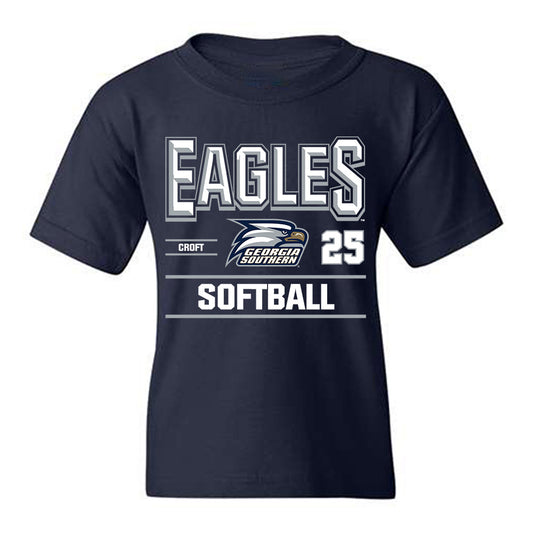 Georgia Southern - NCAA Softball : kaylee croft - Classic Fashion Shersey Youth T-Shirt-0