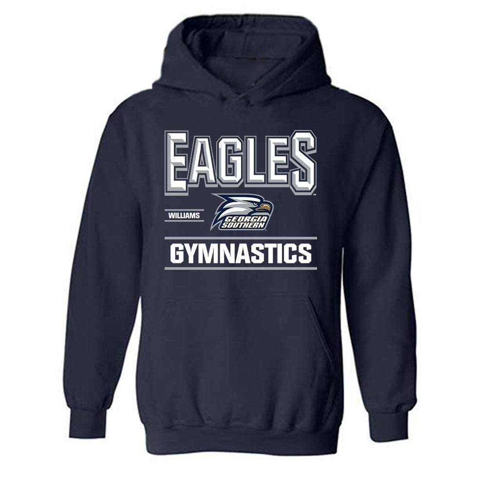 Georgia Southern - NCAA Women's Gymnastics : Rachel Williams - Classic Fashion Shersey Hooded Sweatshirt-0