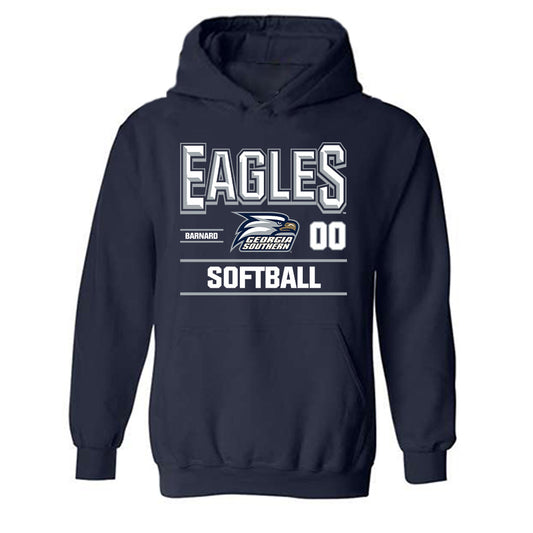 Georgia Southern - NCAA Softball : Alana Barnard - Classic Fashion Shersey Hooded Sweatshirt-0