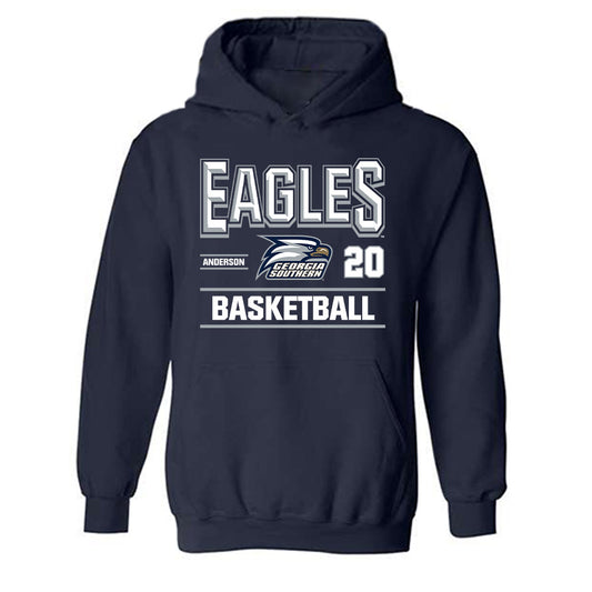 Georgia Southern - NCAA Women's Basketball : Lia Anderson - Classic Fashion Shersey Hooded Sweatshirt-0