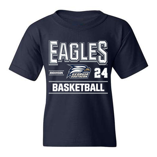 Georgia Southern - NCAA Women's Basketball : Kishyah Anderson - Classic Fashion Shersey Youth T-Shirt-0