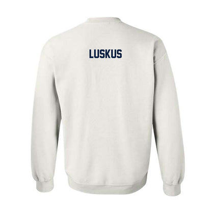 Georgia Southern - NCAA Women's Swimming & Diving : Sarah Luskus - Classic Fashion Shersey Crewneck Sweatshirt-1