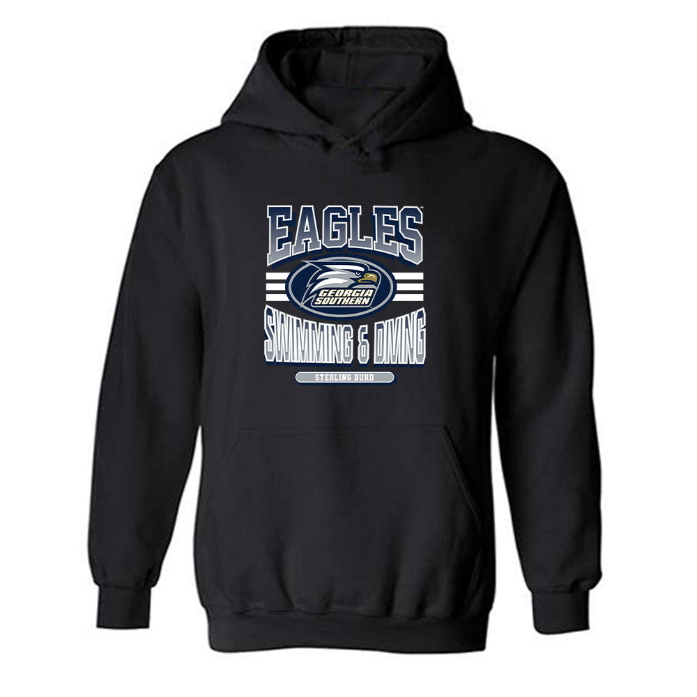 Georgia Southern - NCAA Women's Swimming & Diving : Sterling Burd - Classic Fashion Shersey Hooded Sweatshirt-0