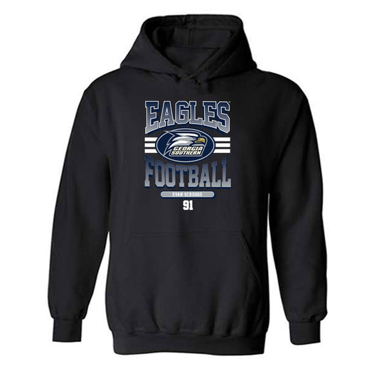 Georgia Southern - NCAA Football : Evan Scruggs - Classic Fashion Shersey Hooded Sweatshirt-0