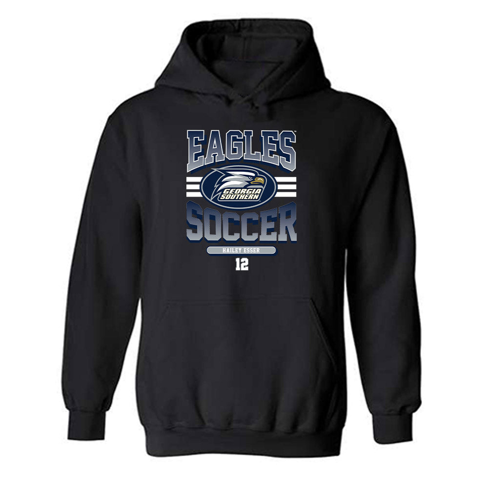 Georgia Southern - NCAA Women's Soccer : Hailey Esser - Classic Fashion Shersey Hooded Sweatshirt-0