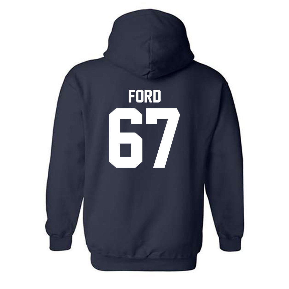 Georgia Southern - NCAA Football : Josh Ford - Classic Shersey Hooded Sweatshirt-1