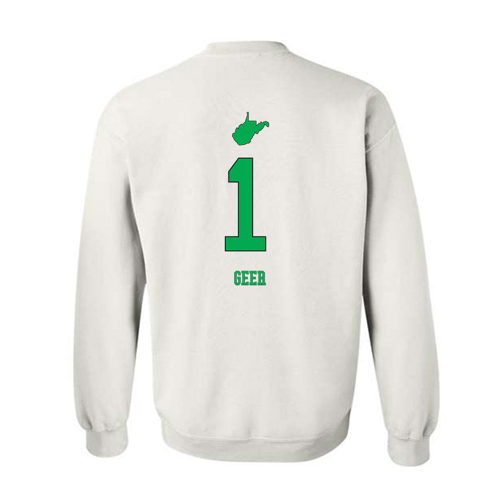 Marshall - NCAA Women's Volleyball : Audrey Geer - Generic Shersey Crewneck Sweatshirt-1