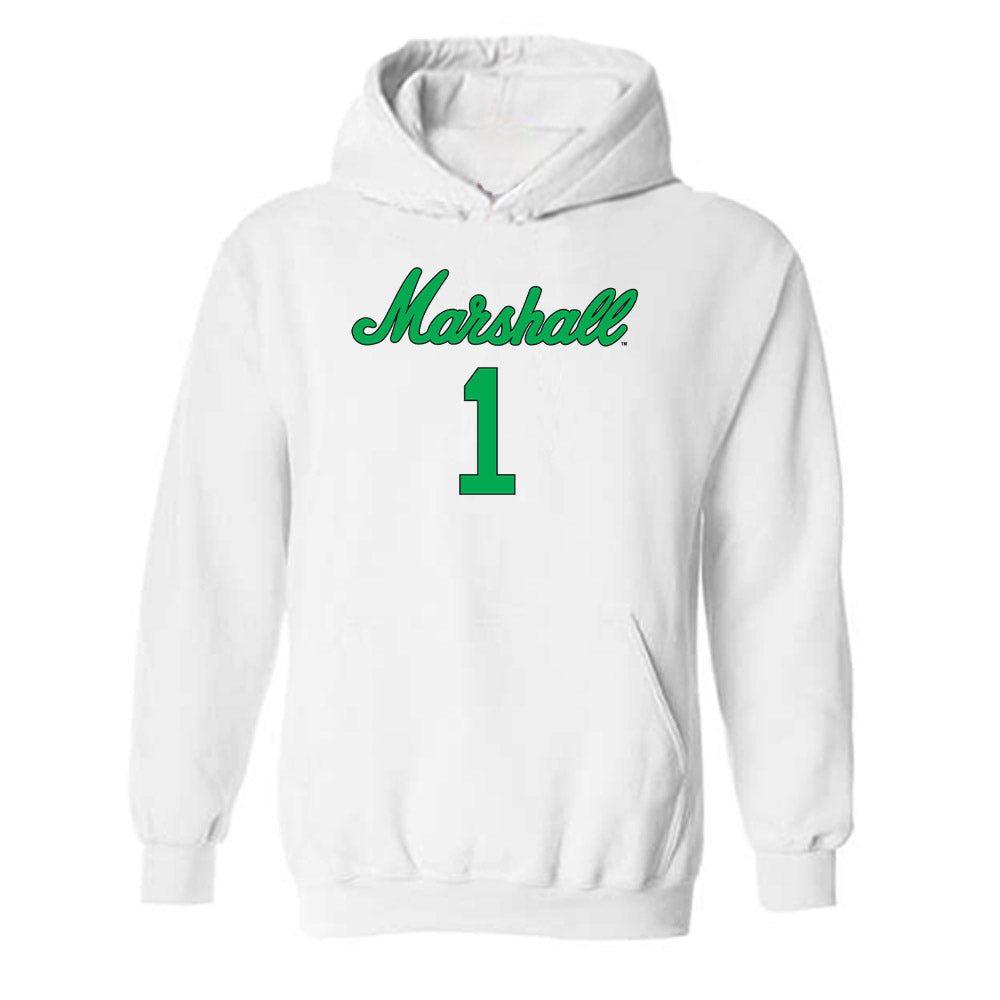 Marshall - NCAA Women's Volleyball : Audrey Geer - Generic Shersey Hooded Sweatshirt-0