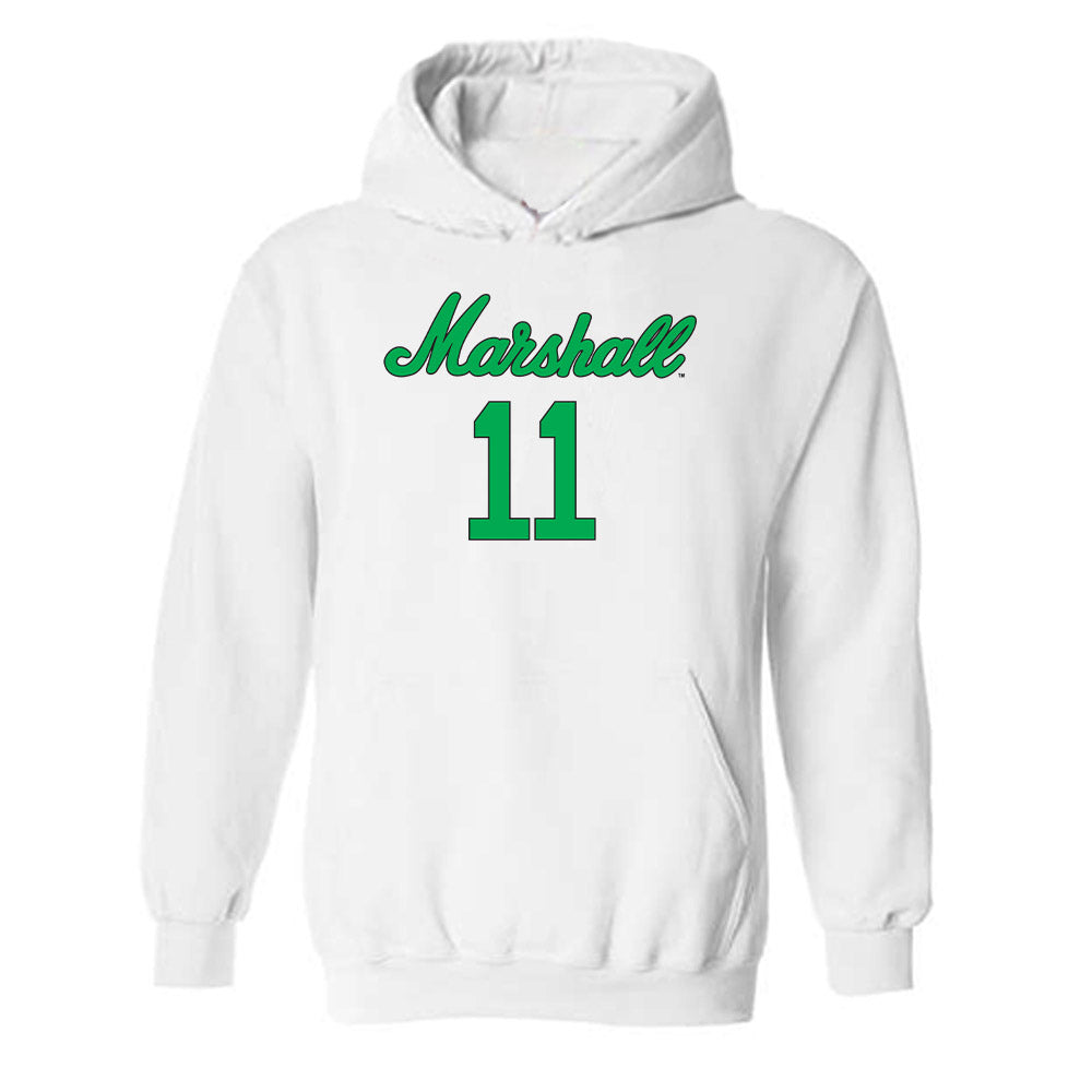 Marshall - NCAA Women's Volleyball : Emma Barnett - Generic Shersey Hooded Sweatshirt-0