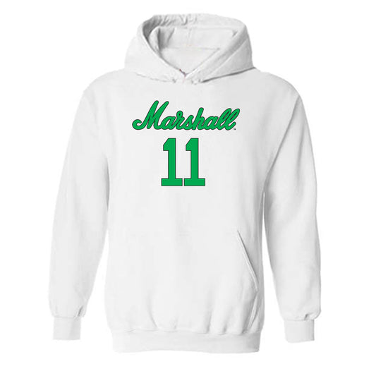 Marshall - NCAA Women's Volleyball : Emma Barnett - Generic Shersey Hooded Sweatshirt-0
