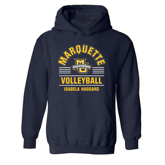 Marquette - NCAA Women's Volleyball : Isabela Haggard - Classic Fashion Shersey Hooded Sweatshirt-0