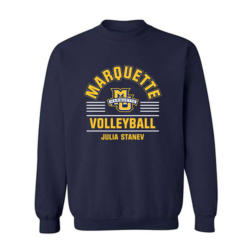 Marquette - NCAA Women's Volleyball : Julia Stanev - Classic Fashion Shersey Crewneck Sweatshirt-0