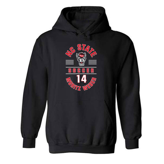NC State - NCAA Men's Soccer : Moritz Weber - Classic Fashion Shersey Hooded Sweatshirt-0