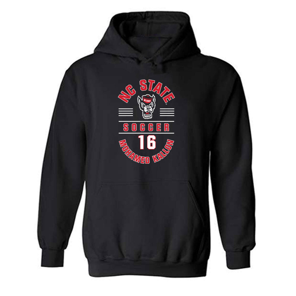 NC State - NCAA Men's Soccer : Mohamed Kallon - Classic Fashion Shersey Hooded Sweatshirt-0
