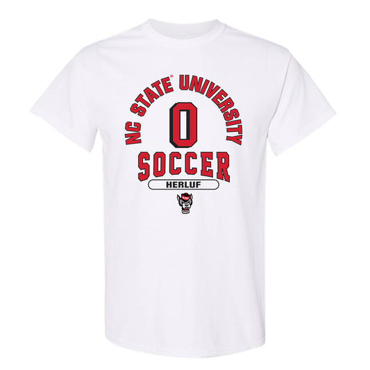 NC State - NCAA Men's Soccer : Christian Herluf - Classic Shersey T-Shirt-0