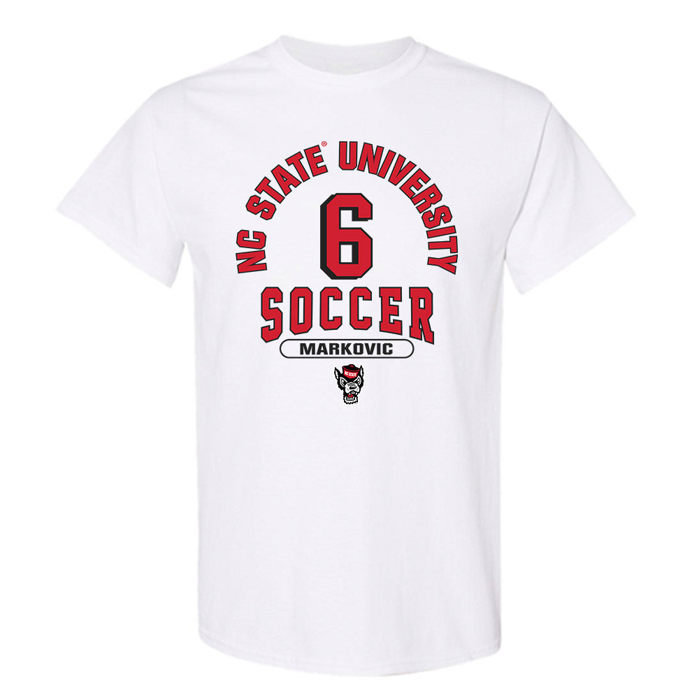 NC State - NCAA Men's Soccer : Nikola Markovic - Classic Shersey T-Shirt-0