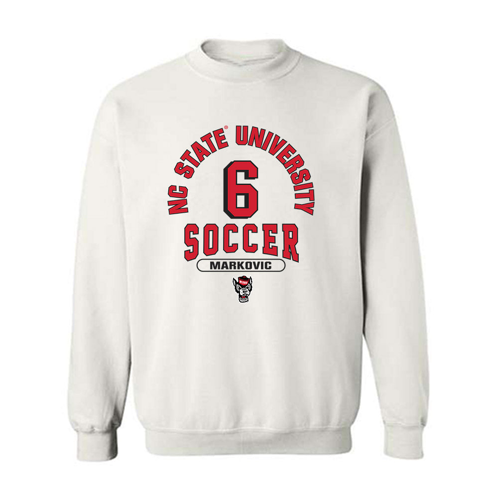 NC State - NCAA Men's Soccer : Nikola Markovic - Classic Shersey Crewneck Sweatshirt-0