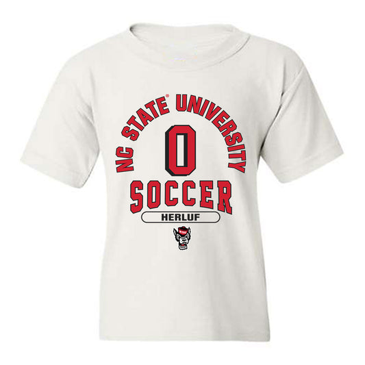 NC State - NCAA Men's Soccer : Christian Herluf - Classic Shersey Youth T-Shirt-0