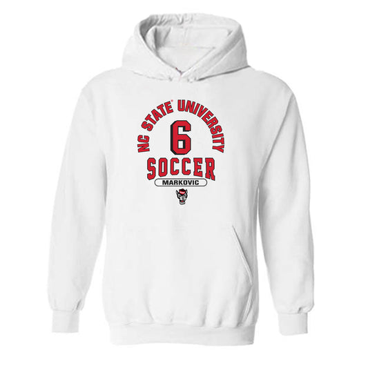 NC State - NCAA Men's Soccer : Nikola Markovic - Classic Shersey Hooded Sweatshirt-0
