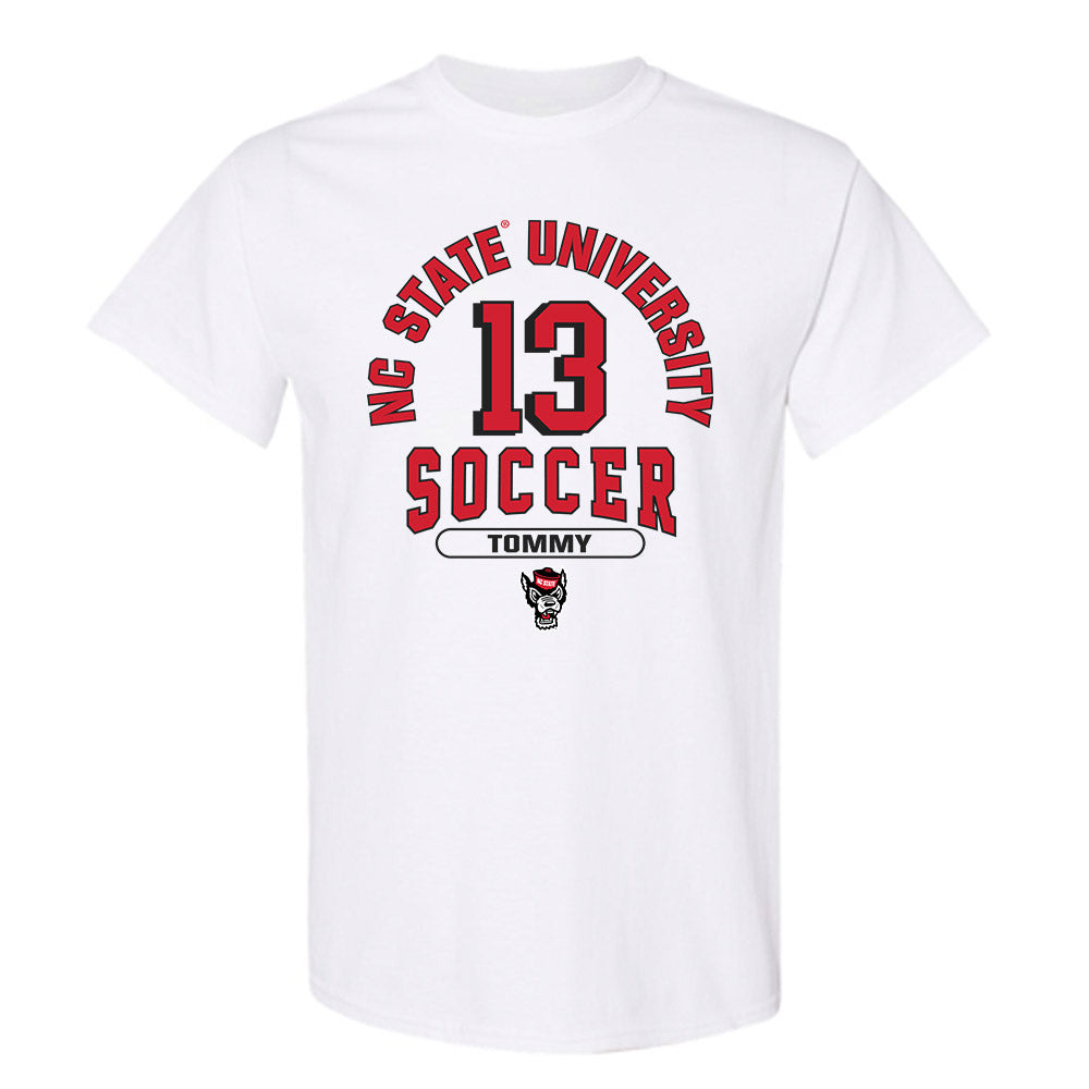 NC State - NCAA Men's Soccer : Calem Tommy - Classic Shersey T-Shirt-0