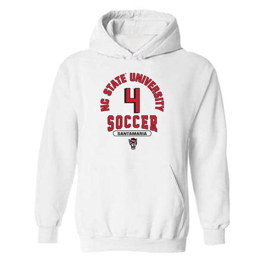 NC State - NCAA Men's Soccer : Carlos Santamaria - Classic Shersey Hooded Sweatshirt-0