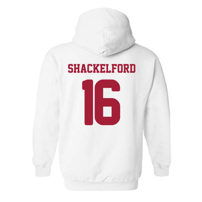 Arkansas - NCAA Women's Soccer : Audrey Shackelford - Replica Shersey Hooded Sweatshirt