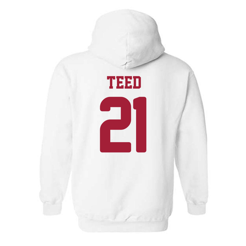 Arkansas - NCAA Women's Soccer : Molly Teed - Replica Shersey Hooded Sweatshirt-1
