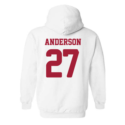 Arkansas - NCAA Women's Soccer : Dejionee Anderson - Replica Shersey Hooded Sweatshirt