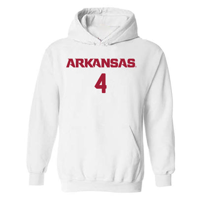 Arkansas - NCAA Women's Soccer : Presley Marvil - Replica Shersey Hooded Sweatshirt-0