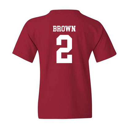 Arkansas - NCAA Men's Basketball : Amere Brown - Classic Shersey Youth T-Shirt-1