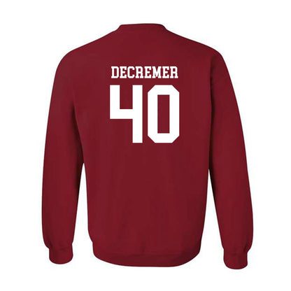 Arkansas - NCAA Baseball : James DeCremer - Classic Shersey Crewneck Sweatshirt-1