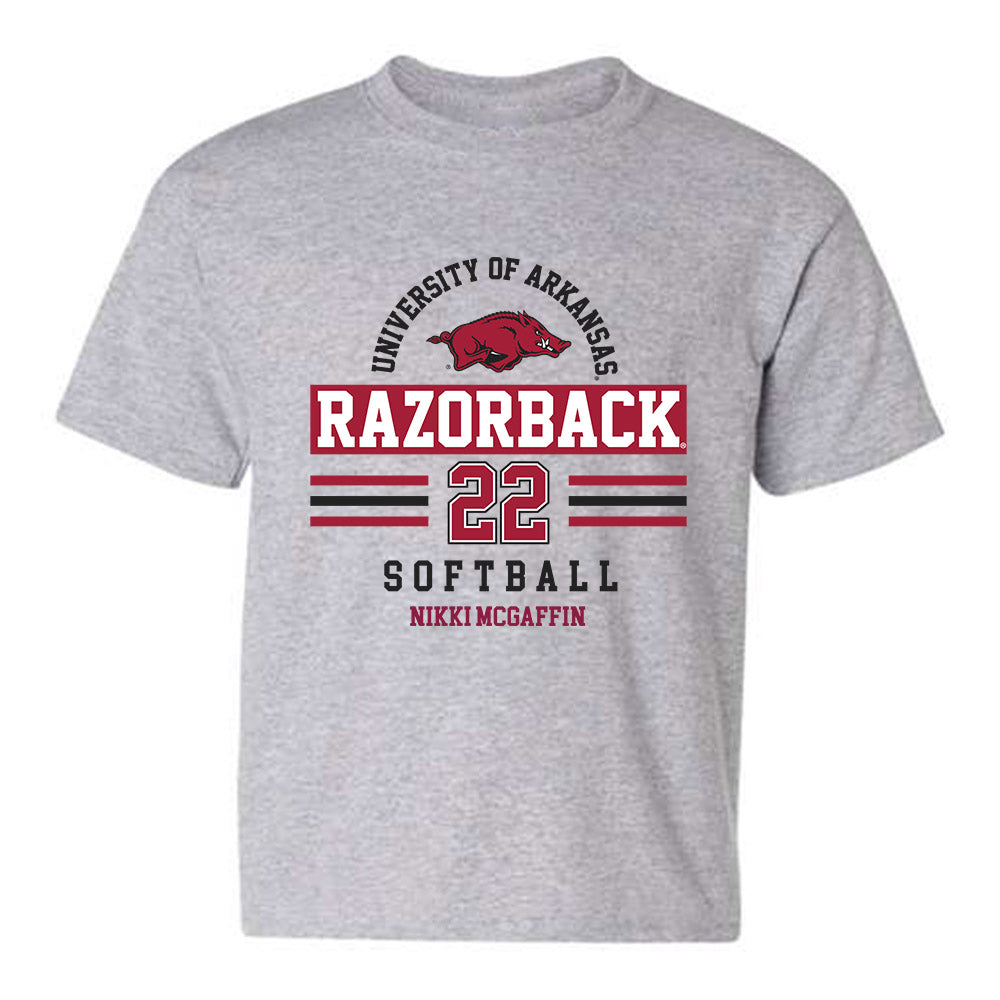 Arkansas - NCAA Softball : Nikki McGaffin - Classic Fashion Shersey Youth T-Shirt