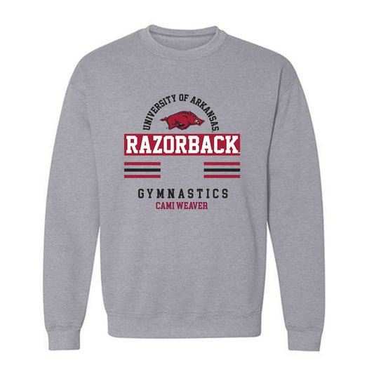 Arkansas - NCAA Women's Gymnastics : Cami Weaver - Classic Fashion Shersey Crewneck Sweatshirt-0