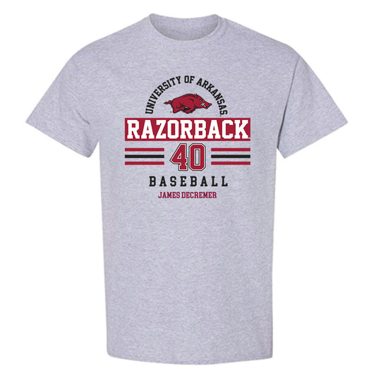 Arkansas - NCAA Baseball : James DeCremer - Classic Fashion Shersey T-Shirt-0