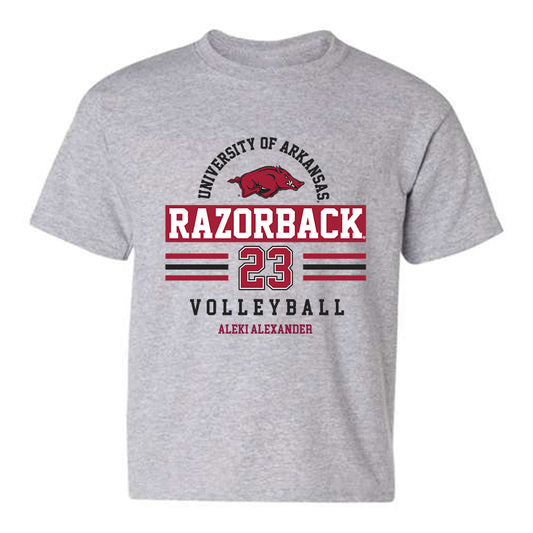 Arkansas - NCAA Women's Volleyball : Aleki Alexander - Classic Fashion Shersey Youth T-Shirt