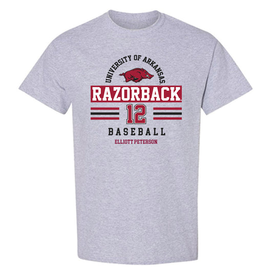 Arkansas - NCAA Baseball : Elliott Peterson - Classic Fashion Shersey T-Shirt-0