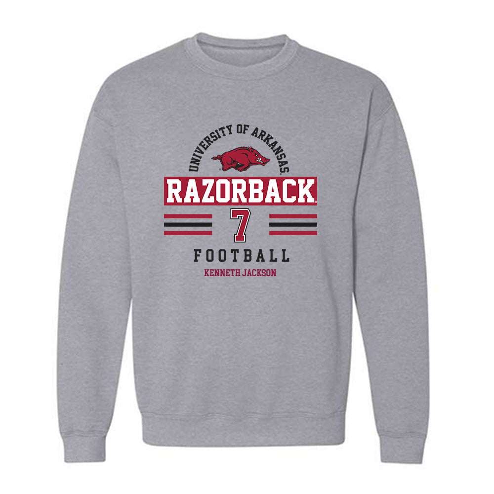 Arkansas - NCAA Football : Kenneth Jackson - Classic Fashion Shersey Crewneck Sweatshirt-0