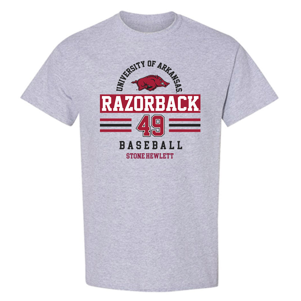 Arkansas - NCAA Baseball : Stone Hewlett - Classic Fashion Shersey T-Shirt