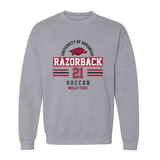 Arkansas - NCAA Women's Soccer : Molly Teed - Classic Fashion Shersey Crewneck Sweatshirt-0