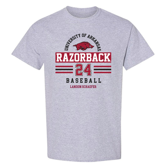 Arkansas - NCAA Baseball : Landon Schaefer - Classic Fashion Shersey T-Shirt-0