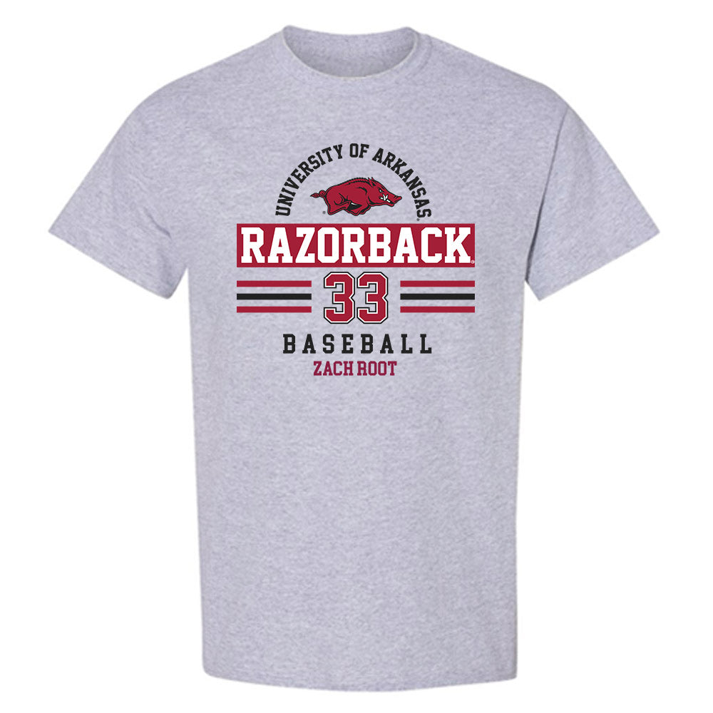 Arkansas - NCAA Baseball : Zach Root - Classic Fashion Shersey T-Shirt-0