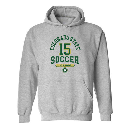 Colorado State - NCAA Women's Soccer : Layla Jakins - Hooded Sweatshirt-0