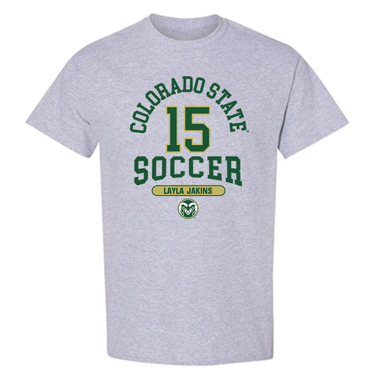 Colorado State - NCAA Women's Soccer : Layla Jakins - T-Shirt-0