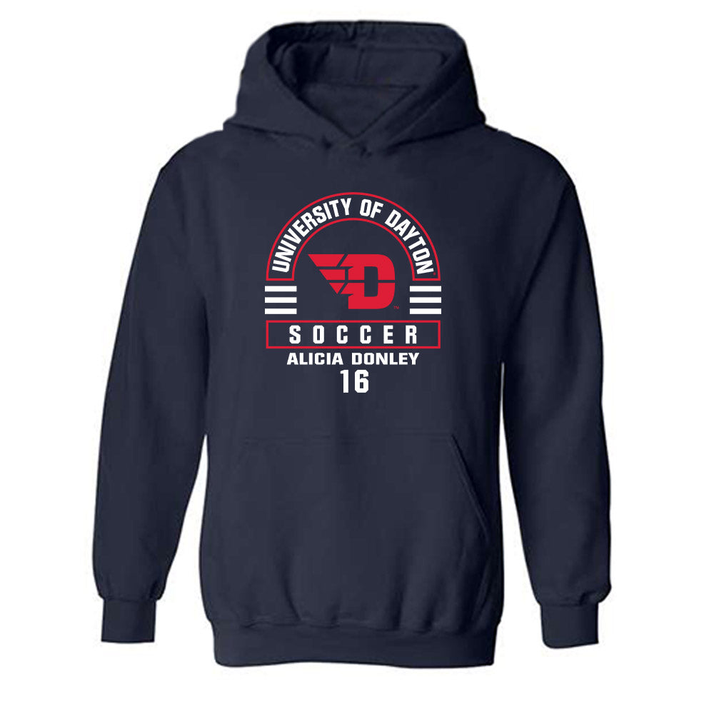 Dayton - NCAA Women's Soccer : Alicia Donley - Classic Fashion Shersey Hooded Sweatshirt